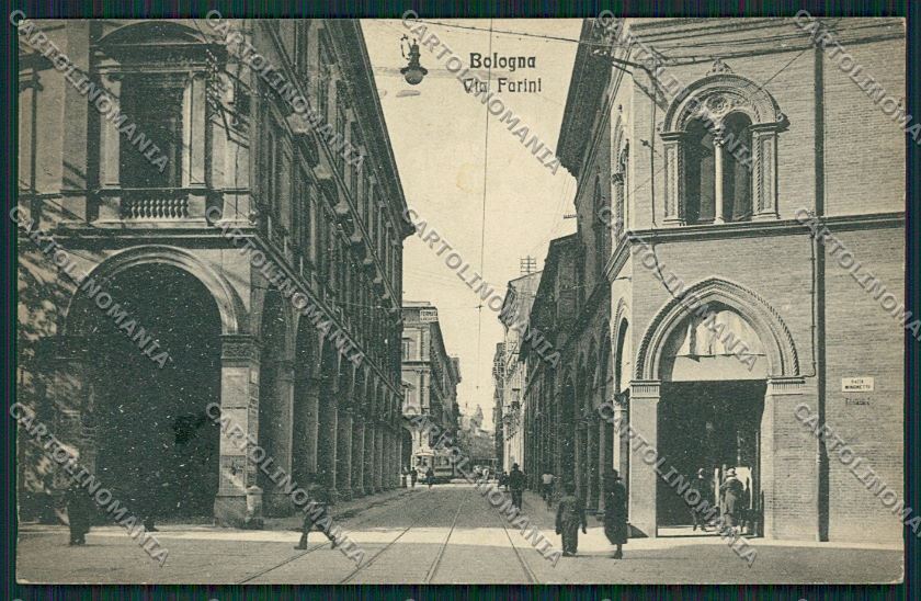 Bologna città via Farini cartolina QQ8780 – fronte