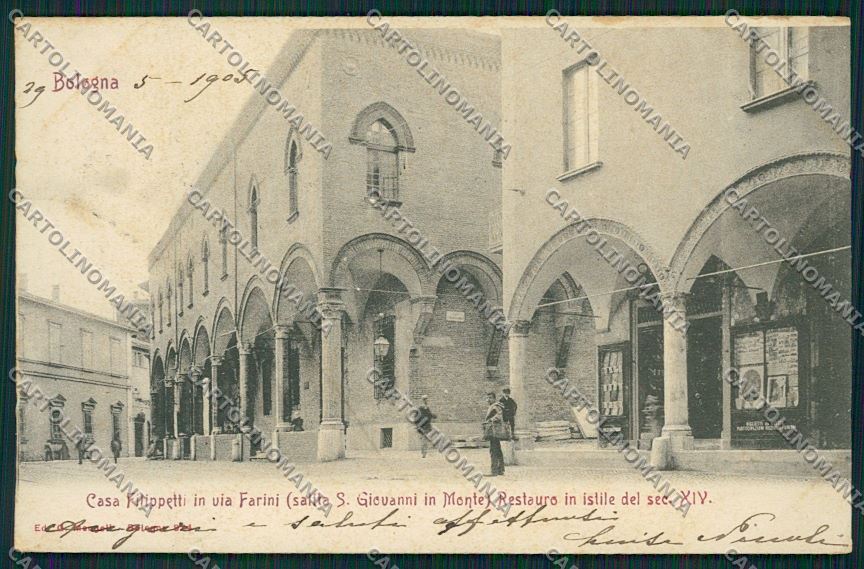 Bologna città via Farini cartolina QQ8783 – fronte