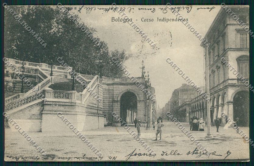 Bologna città via Indipendenza cartolina QQ8790 – fronte