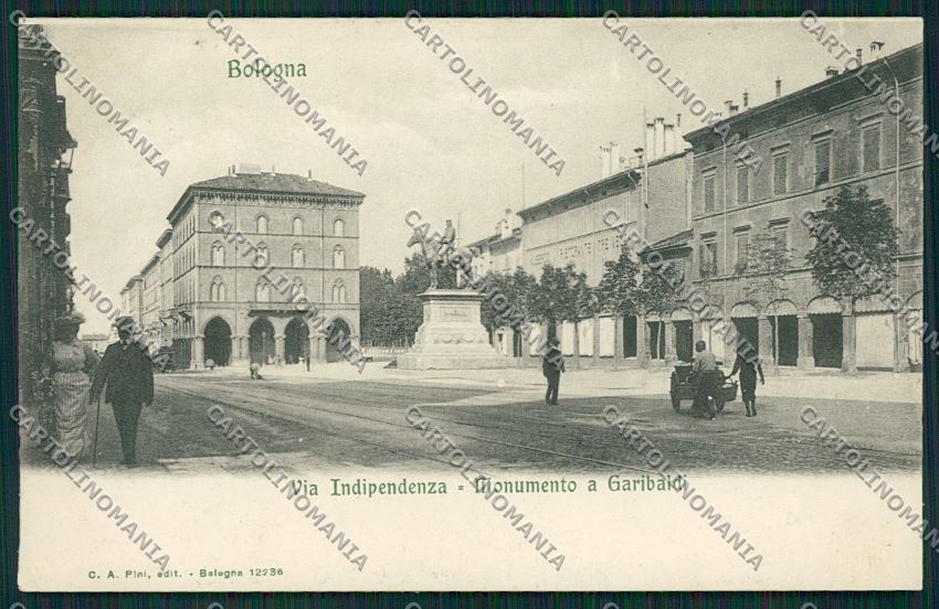 Bologna città via Indipendenza Garibaldi cartolina QQ8791 – fronte