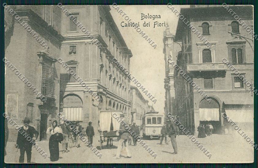 Bologna città via Indipendenza Tram cartolina QQ8806 – fronte