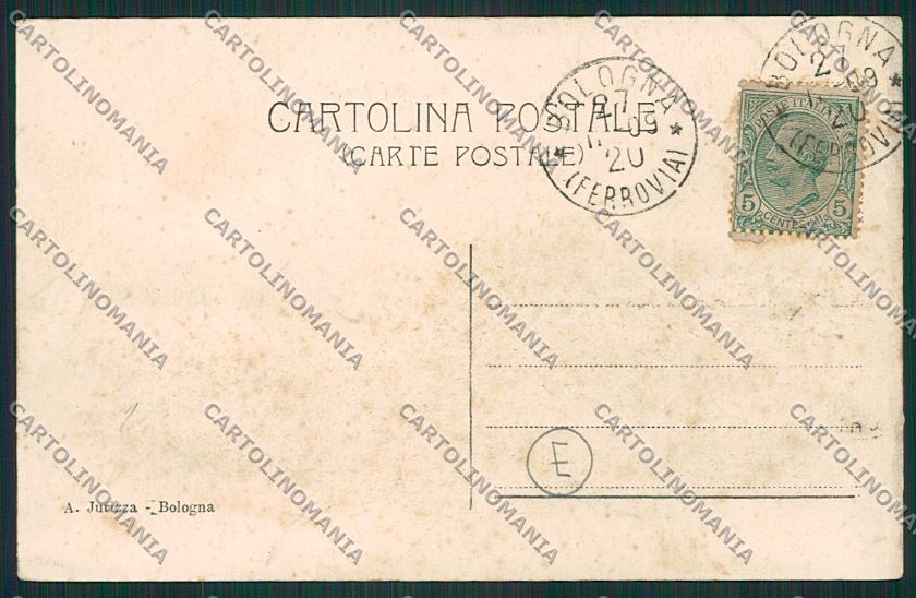 Bologna città via Indipendenza Tram cartolina QQ8806 – retro