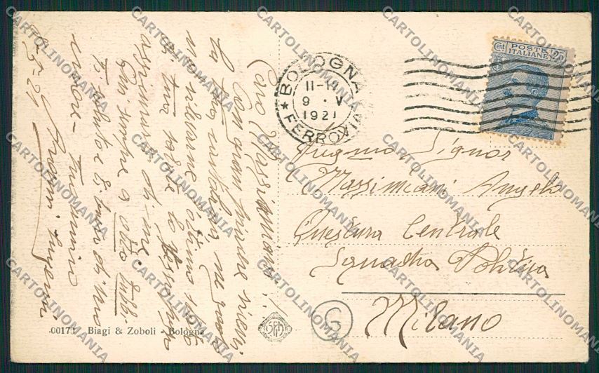 Bologna città via Indipendenza cartolina QQ8814 – retro