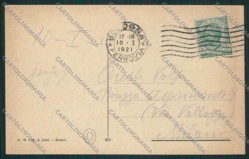 Bologna città via Indipendenza cartolina QQ8822 – retro
