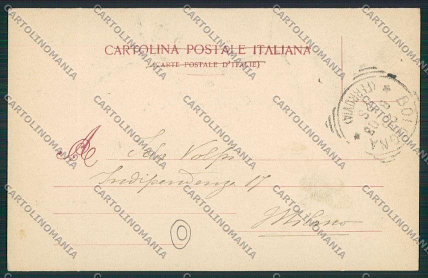 Bologna città via Zamboni cartolina QQ8848 – retro