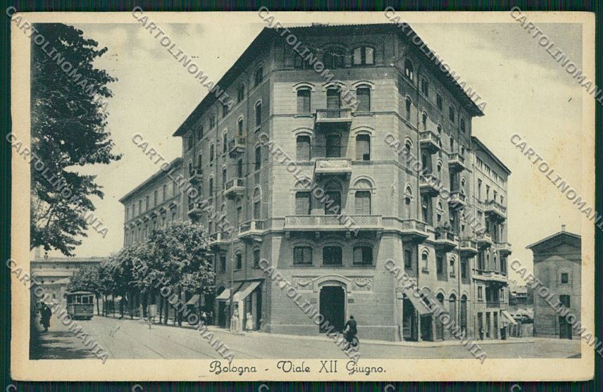 Bologna città PIEGHINE cartolina QQ8869 – fronte