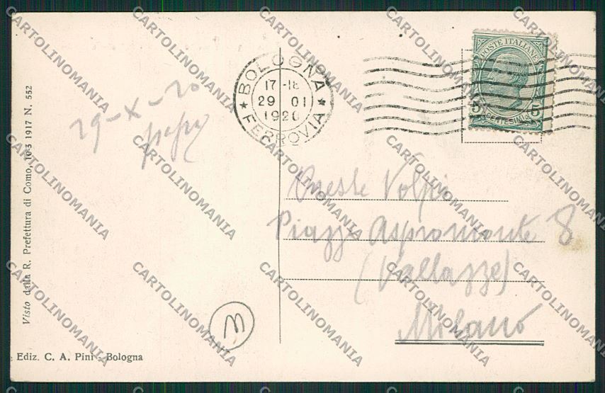 Bologna città cartolina QQ8886 – retro
