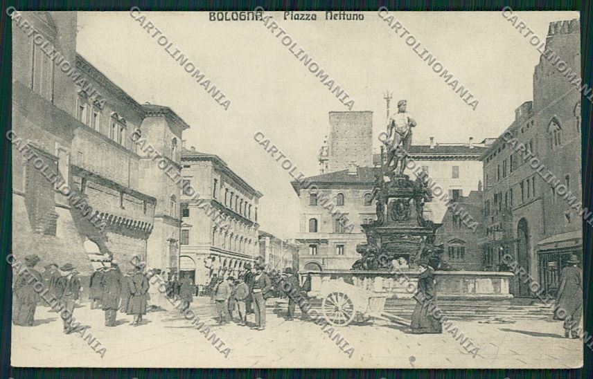 Bologna città Piazza Nettuno cartolina QQ8912 – fronte