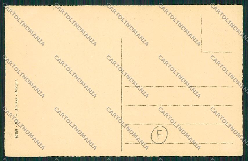 Bologna città Piazza Nettuno Tram cartolina QQ8918 – retro