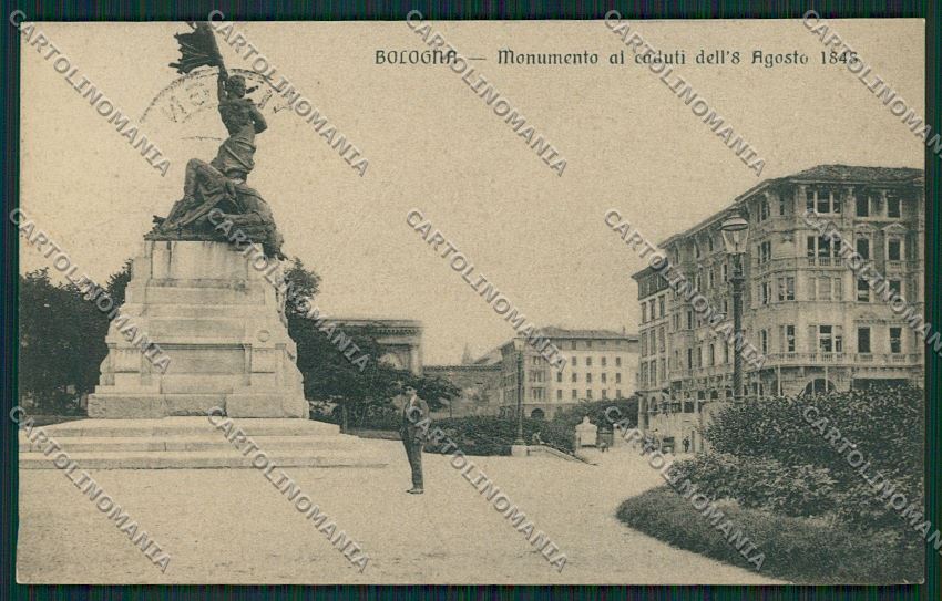 Bologna città Piazza 8 Agosto cartolina QQ8921 – fronte