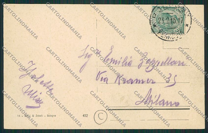 Bologna città Piazza 8 Agosto cartolina QQ8921 – retro