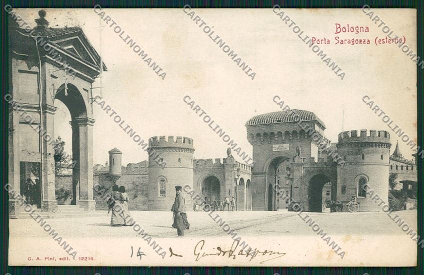 Bologna città Porta Saragozza cartolina QQ8980 – fronte
