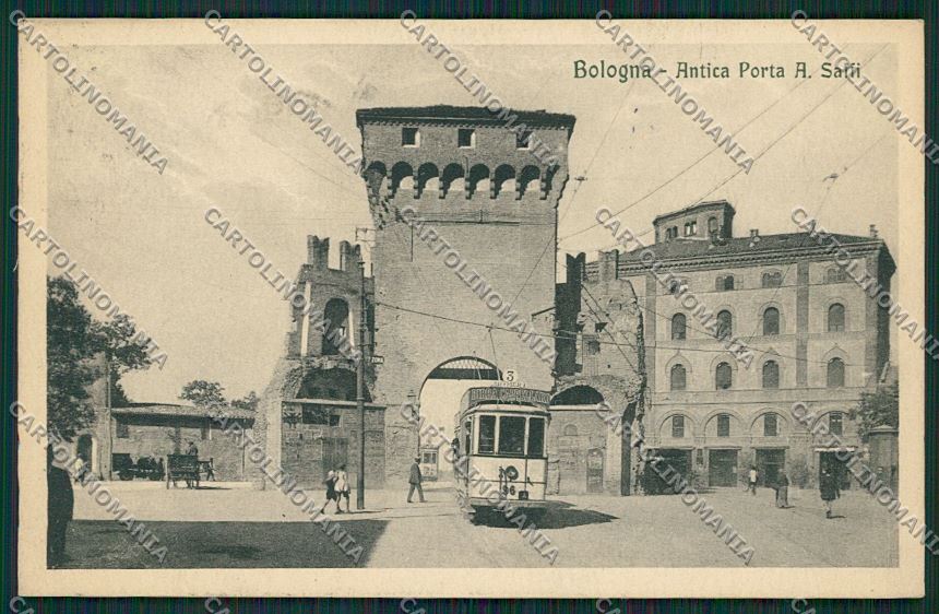 Bologna città Tram cartolina QQ8986 – fronte