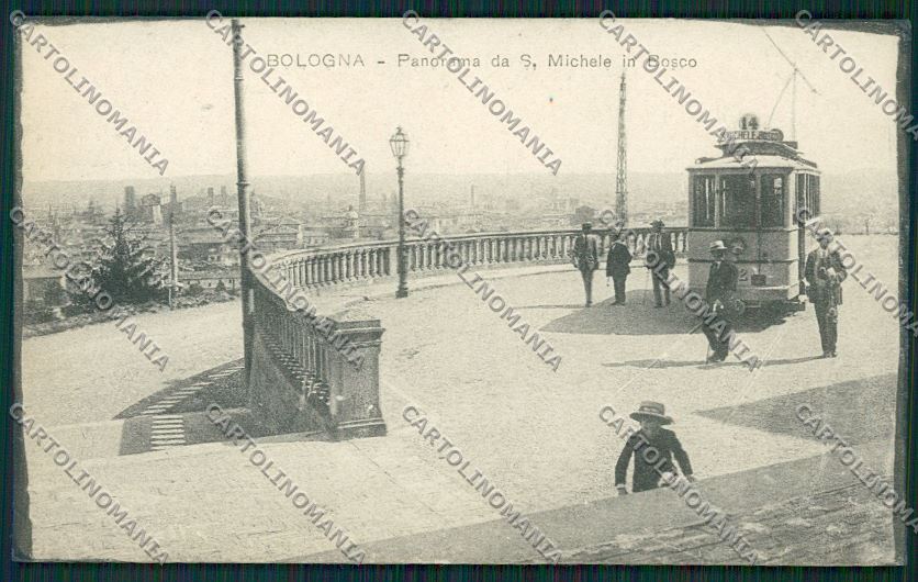 Bologna città San Michele Bosco Tram cartolina QQ8996 – fronte