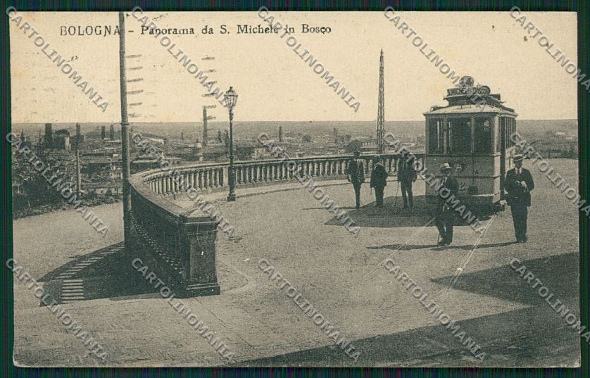 Bologna città San Michele Bosco Tram cartolina QQ8997 – fronte