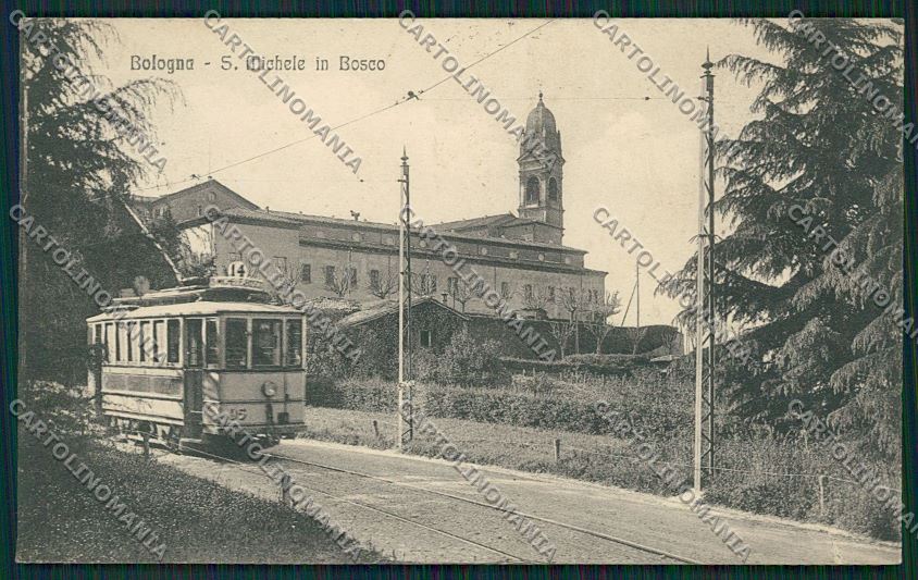 Bologna città San Michele Bosco Tram cartolina QQ9002 – fronte