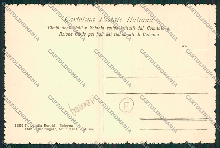 Bologna città ABRASA cartolina QQ9050 – retro