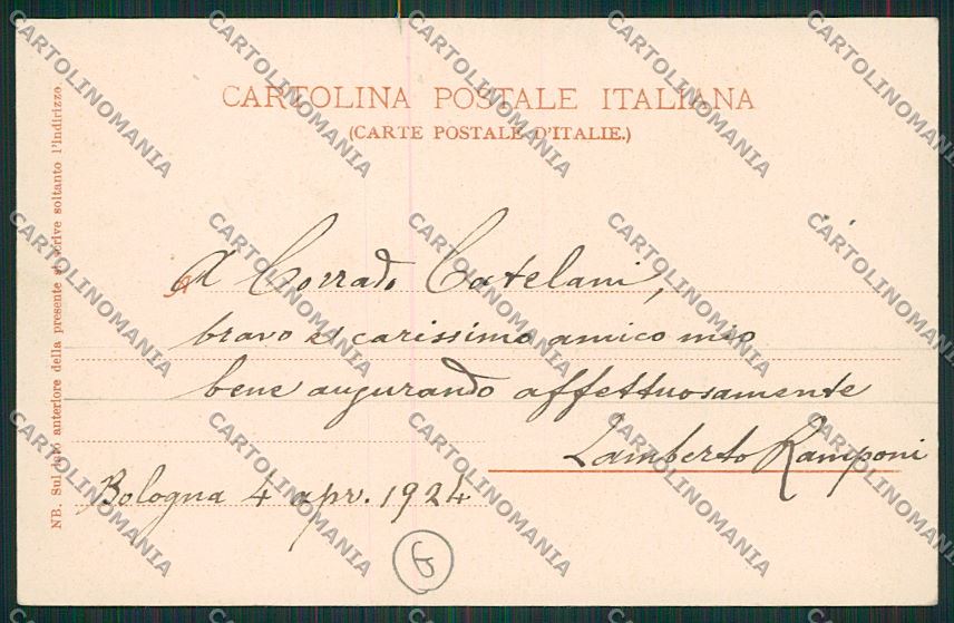 Bologna città cartolina QQ9053 – retro