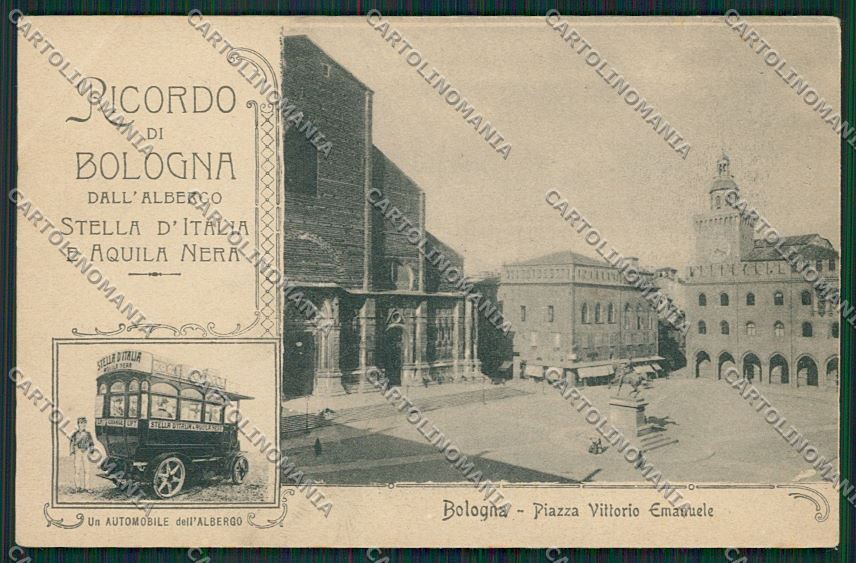 Bologna città PIEGA cartolina QQ9065 – fronte