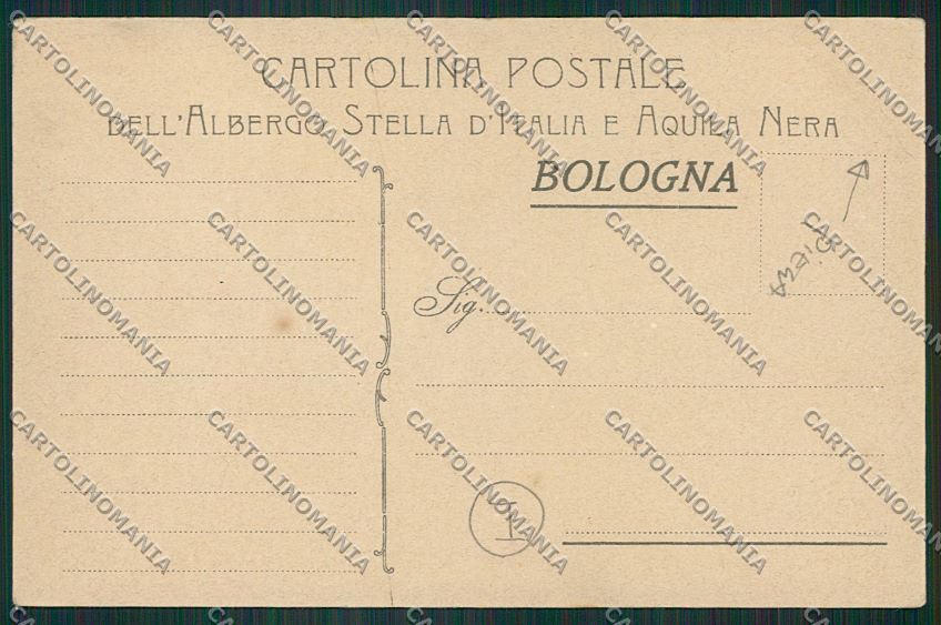 Bologna città PIEGA cartolina QQ9065 – retro