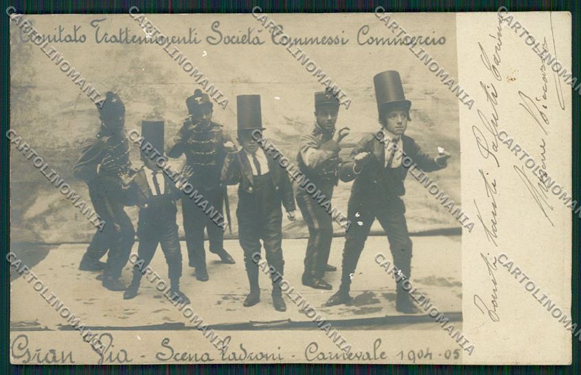 Bologna città Carnevale 1904 Foto cartolina QQ9084 – fronte