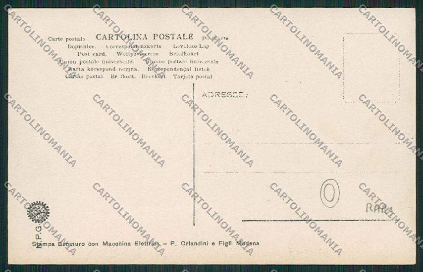 Bologna città Carducci Foto cartolina QQ9096 – retro