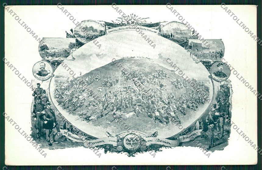 Bologna Militari Fanteria cartolina QQ9123 – fronte