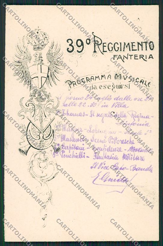 Bologna Militari Fanteria cartolina QQ9125 – fronte