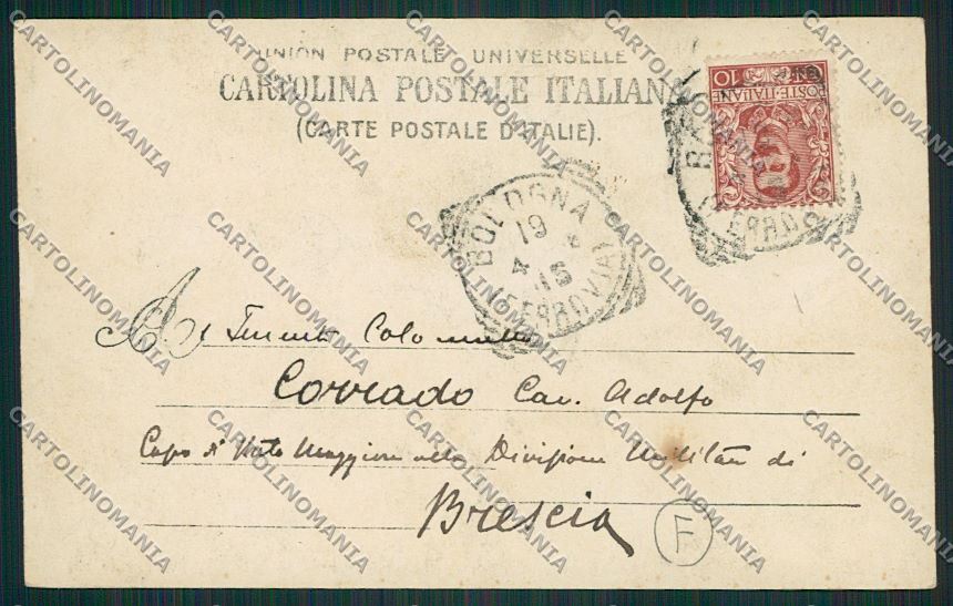 Bologna città Militari Foto cartolina QQ9157 – retro