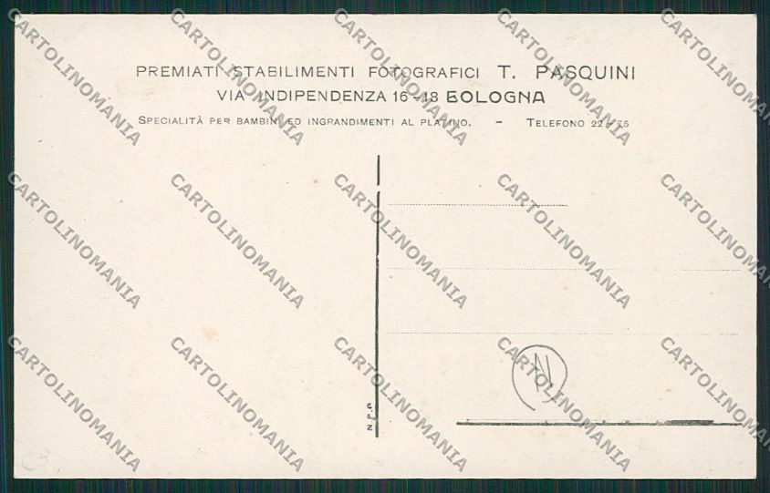 Bologna città Militari Foto cartolina QQ9173 – retro