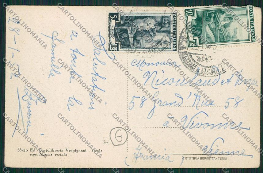 Bologna Imola cartolina QQ9212 – retro