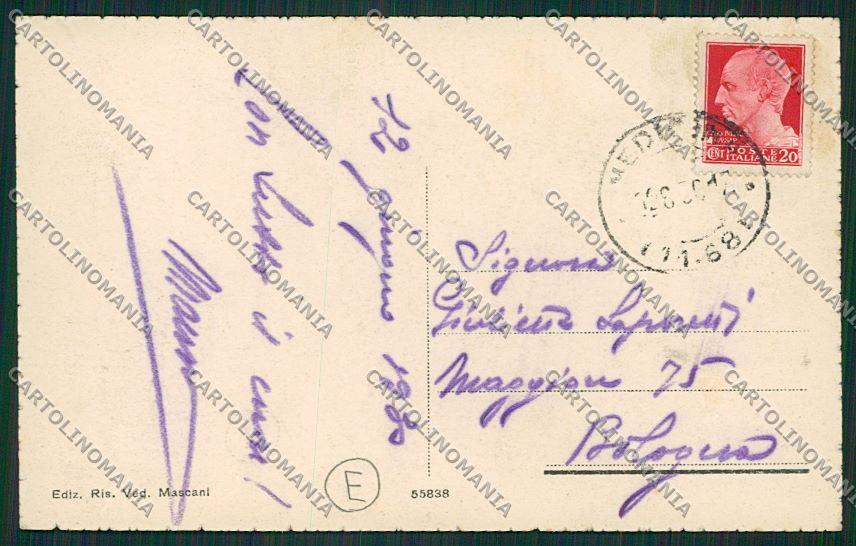 Bologna Medicina cartolina QQ9228 – retro