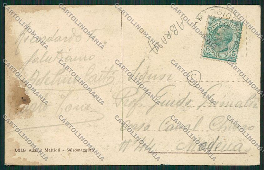 Parma Salsomaggiore ABRASA cartolina QQ9337 – retro