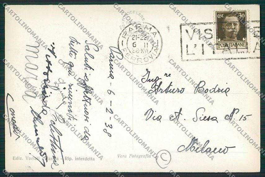Parma città Foto cartolina QQ9348 – retro