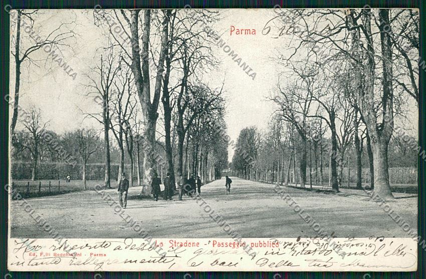 Parma città PIEGA STRAPPINO cartolina QQ9372 – fronte