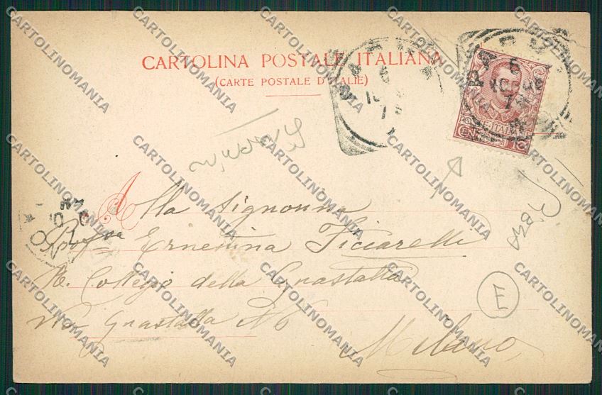 Parma città PIEGA STRAPPINO cartolina QQ9372 – retro