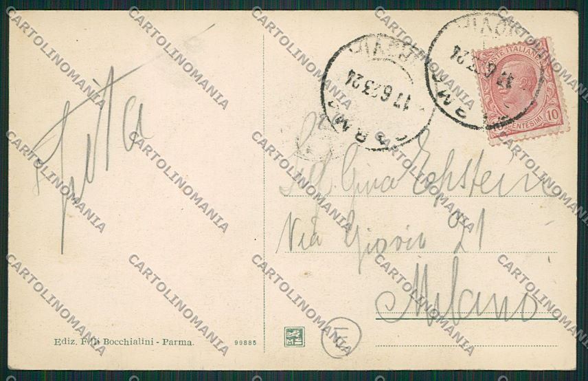 Parma città cartolina QQ9375 – retro