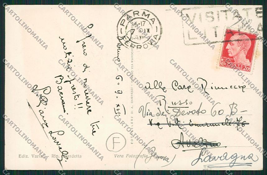 Parma città Foto cartolina QQ9403 – retro