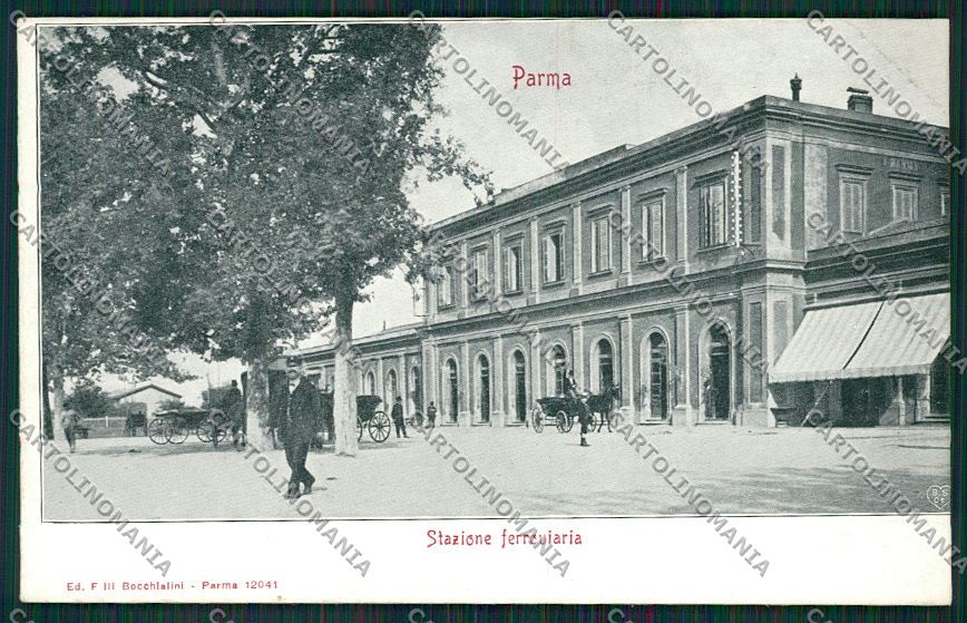 Parma città Stazione cartolina QQ9406 – fronte