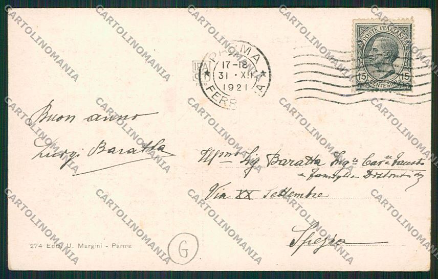 Parma città cartolina QQ9408 – retro