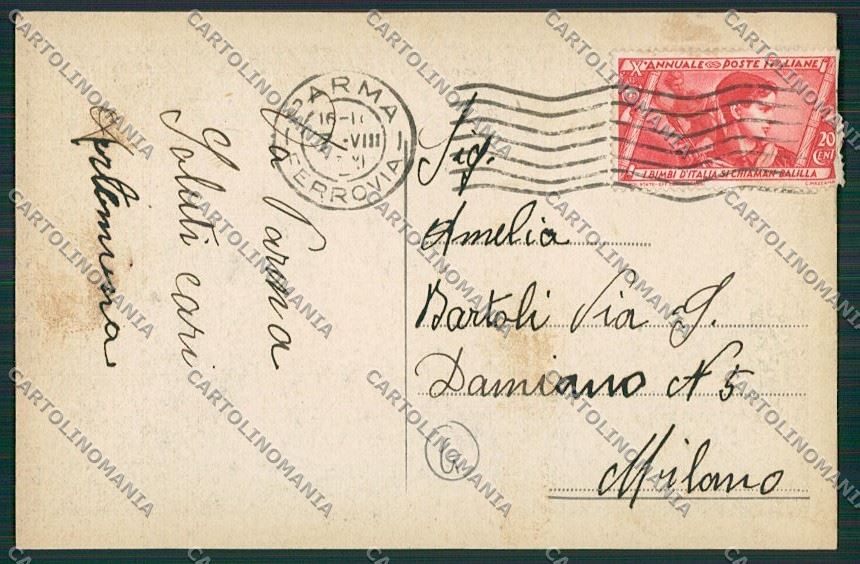 Parma città cartolina QQ9426 – retro