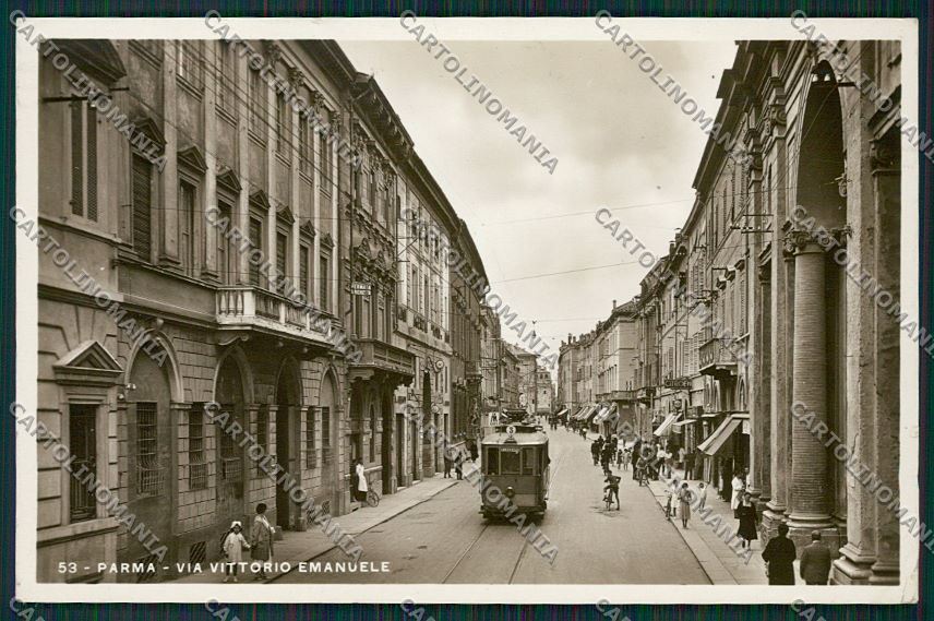 Parma città Tram Foto cartolina QQ9427 – fronte