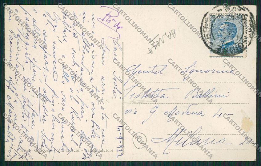 Parma Salsomaggiore ABRASA cartolina QQ9452 – retro