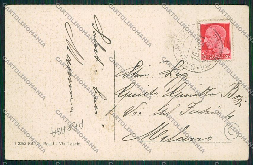 Parma Salsomaggiore ABRASA cartolina QQ9465 – retro