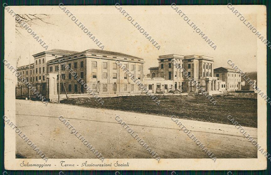 Parma Salsomaggiore PIEGATA cartolina QQ9469 – fronte