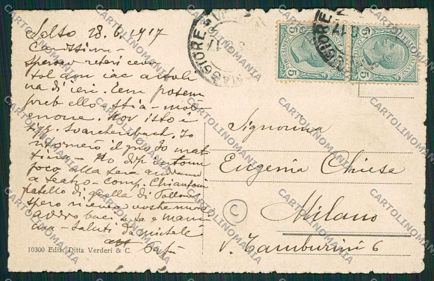 Parma Salsomaggiore cartolina QQ9476 – retro