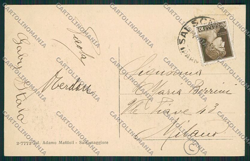 Parma Salsomaggiore cartolina QQ9481 – retro