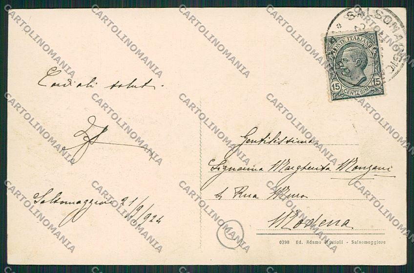 Parma Salsomaggiore cartolina QQ9487 – retro