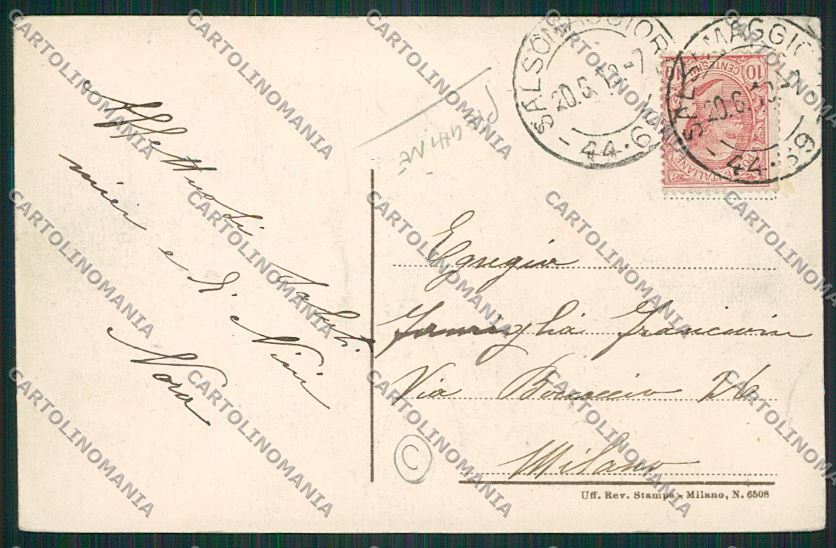 Parma Salsomaggiore PIEGHINE cartolina QQ9489 – retro