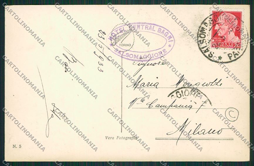 Parma Salsomaggiore Foto cartolina QQ9498 – retro